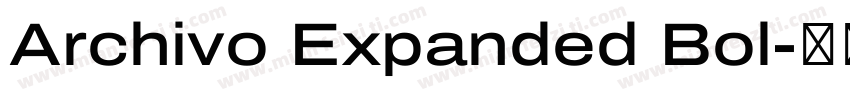 Archivo Expanded Bol字体转换